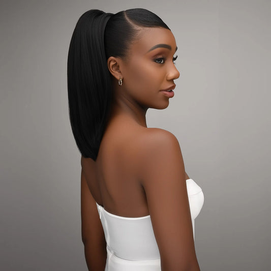 FEME 2 - in - 1 Halbperücke & Ponytail – Eva - UREMBO Beauty