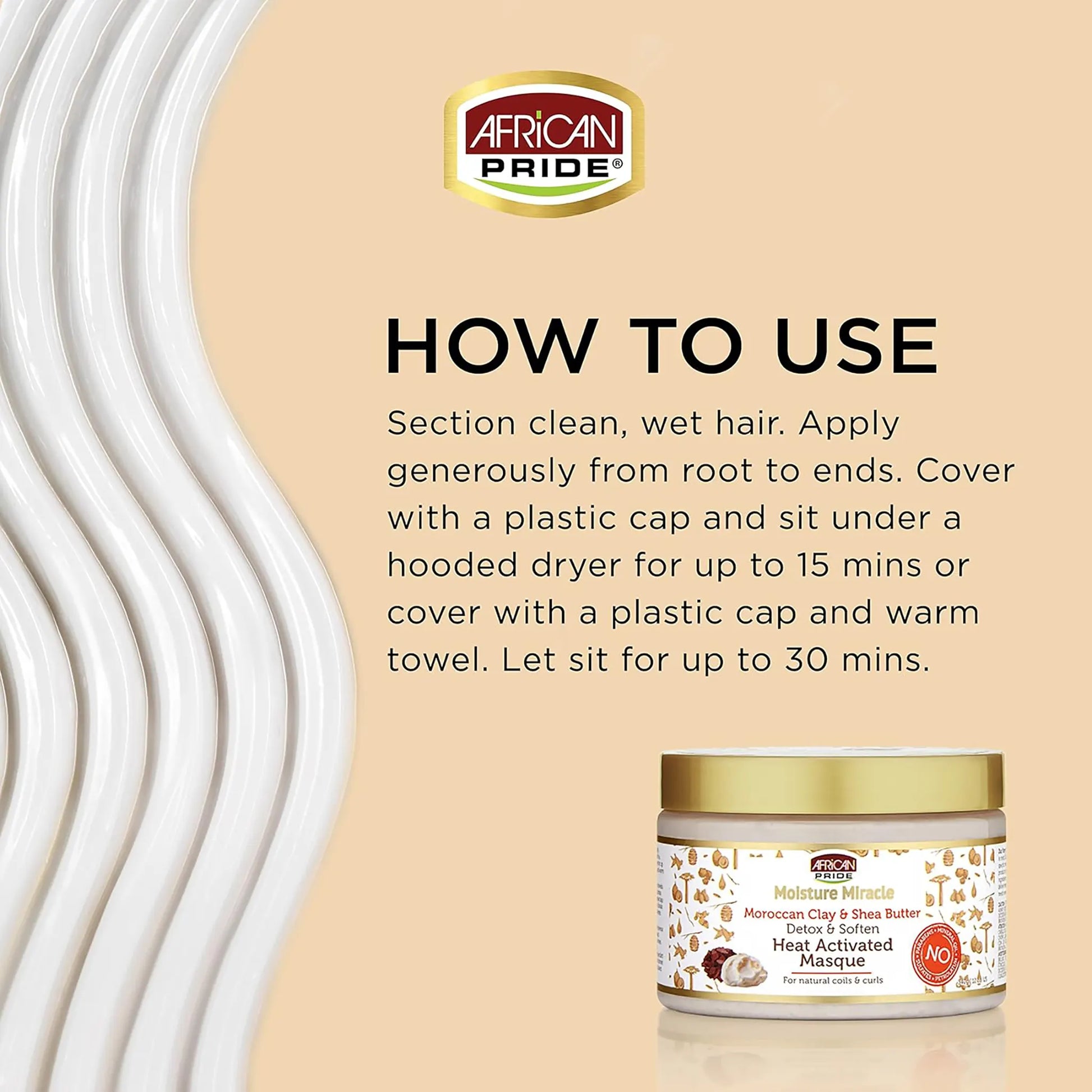 African Pride Moisture Miracle Heat Activated Masque 340g - UREMBO Beauty