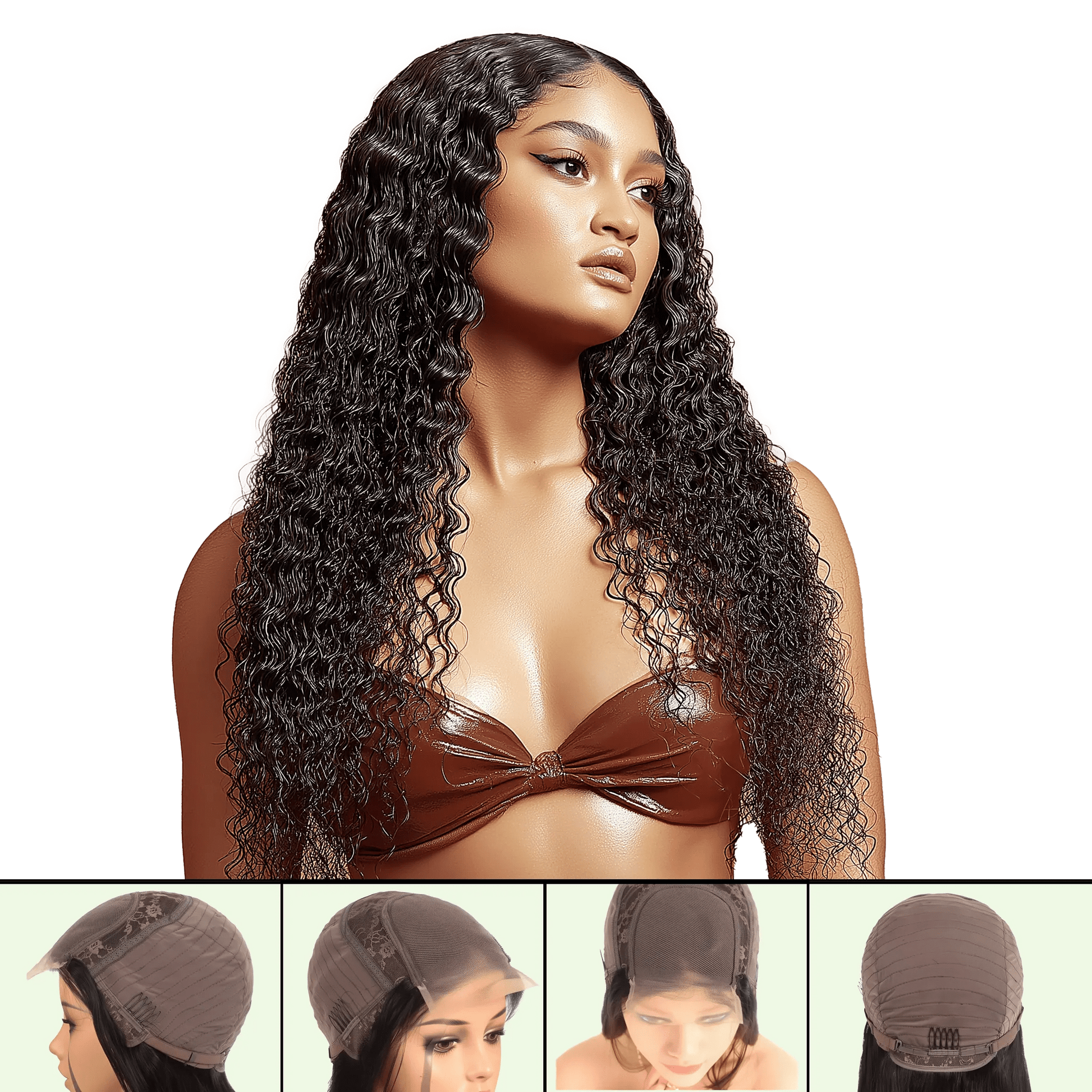UREMBO Spanish Curl Closure Wig – Echthaarperücke - UREMBO Beauty