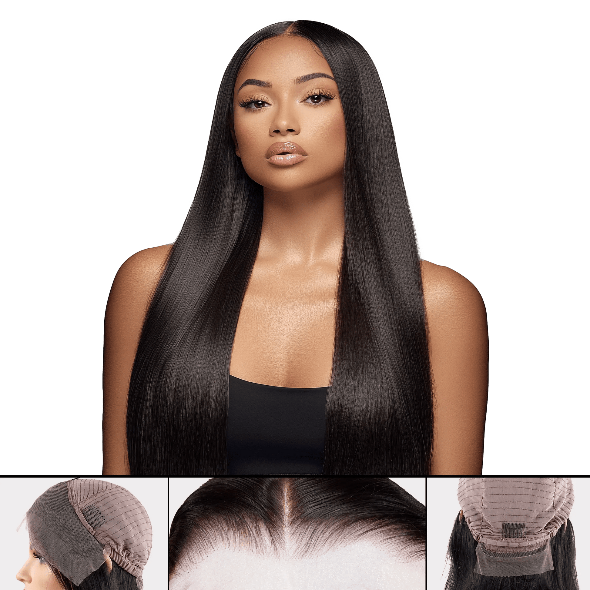 UREMBO Straight 13x4 Frontlace Wig – Echthaarperücke - UREMBO Beauty