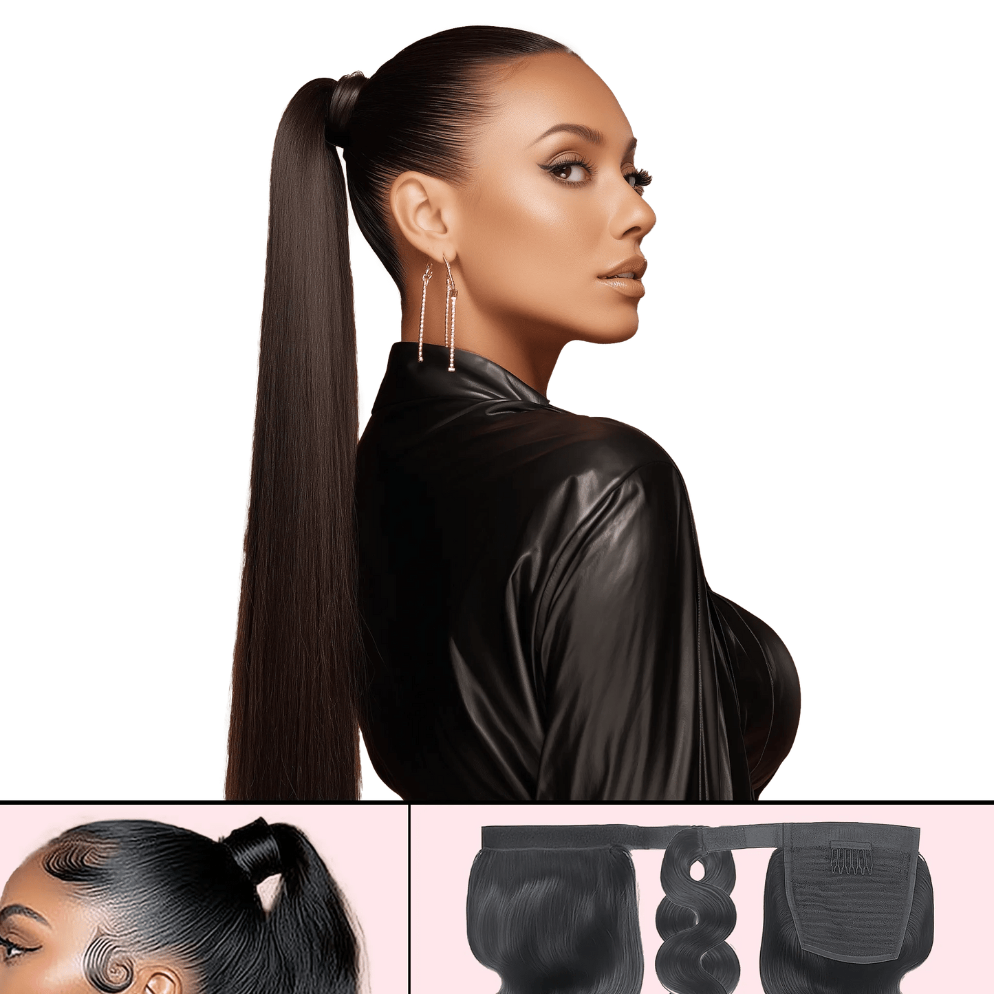 UREMBO Natural Straight Wrap Ponytail – Echthaar - UREMBO Beauty