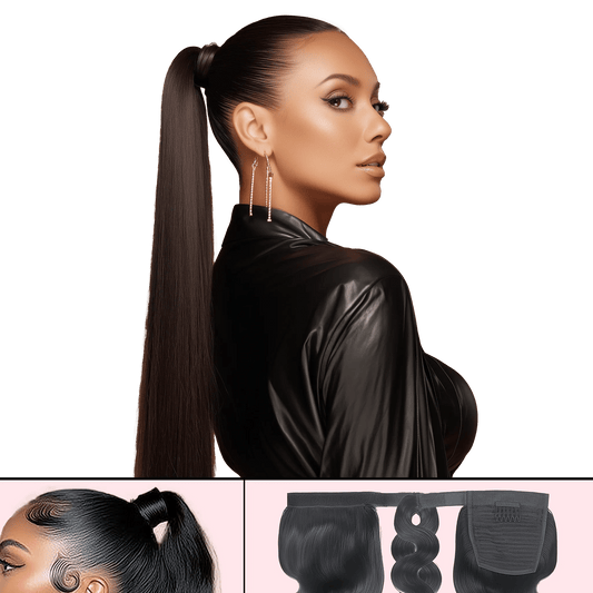 UREMBO Natural Straight Wrap Ponytail – Echthaar - UREMBO Beauty
